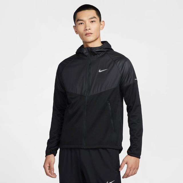 【NIKE 耐吉】外套 男款 運動連帽外套 防潑水 AS M NK TF RPL SPHR MILER JKT 黑 FZ1112-010