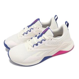 【REEBOK】訓練鞋 女鞋 運動鞋 NANOFLEX TR 2 米白藍粉 100074543