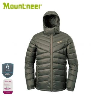 【Mountneer 山林】男 800FP 鵝絨外套《墨綠》52J01/登山/羽絨外套/防寒外套/防潑水/防風(悠遊山水+)