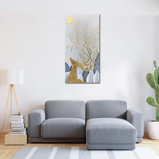 【御畫房】當代國家級展覽畫家 抽象系列手繪油畫60×120cm(DB-001)