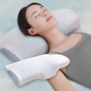 【Beroso 倍麗森】買一送一涼感冰絲透氣護頸防鼾記憶枕頭-金絲/涼感款任選(10cm 支撐頸部 護頸枕 618)