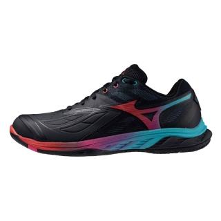 【MIZUNO 美津濃】羽球鞋 男鞋 運動鞋 FANG 黑紅綠 71GA231337