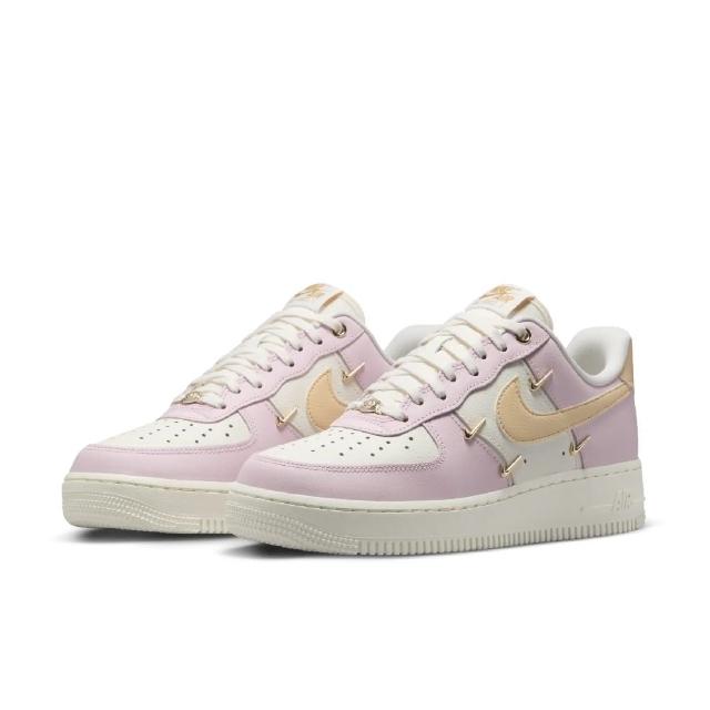 【NIKE 耐吉】WMNS AIR FORCE 1 07 LX 女款 小金勾 粉色 休閒鞋 穿搭 運動(IB2574-600 ∞)