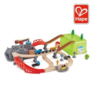 【德國Hape】挖礦火車鐵道組(軌道遊戲/家家酒玩具/木製玩具/木頭玩具)