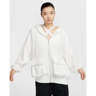 【NIKE 耐吉】連帽外套 運動外套 休閒外套 夾克 女款 AS W NSW DANCE OS FZ HDY 白色(FV7516133)