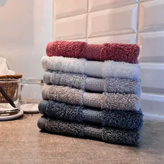 【Gemini 雙星】輕奢緞檔精梳棉方巾(超值3入組-6色任選)