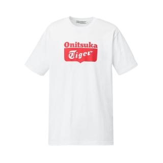 【Onitsuka Tiger】鬼塚虎 官方旗艦店 LOGO白TEE(2183B173-100)