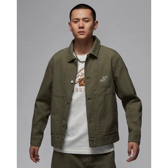 【NIKE 耐吉】喬丹 休閒外套 工裝外套 男款 AS M J CHICAGO JACKET JT 綠色(HM3881222)