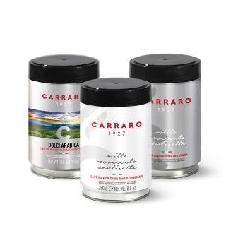 【CARRARO】罐裝研磨咖啡粉/ 咖啡豆(250g/ 罐)