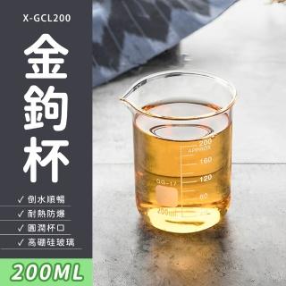 【精準科技】咖啡玻璃杯 馬克杯 刻度量杯 飲料罐 飲料杯 耐熱量杯 高硼矽玻璃 透明玻璃杯 550-GCL200