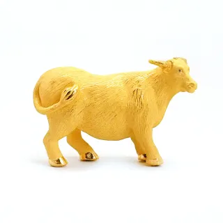 【生活金藝】富貴生肖-牛 黃金擺件(金重足0.64錢)