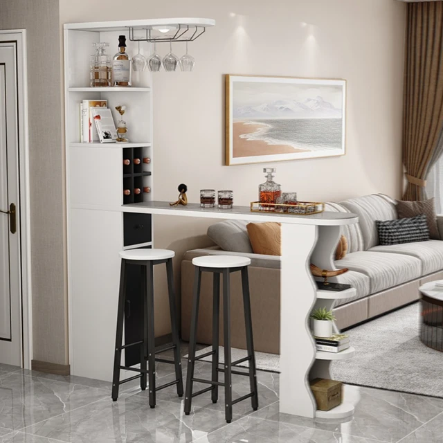 ARTOPI Marcus馬庫斯個性中吧桌(水曲柳木紋面) 