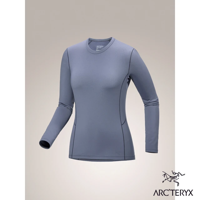 Arcteryx 始祖鳥 女 Rho 刷毛內層圓領衫(雲層藍