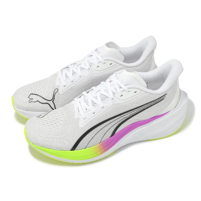 PUMA 慢跑鞋 Darter Pro 男鞋 女鞋 白 綠 緩衝 透氣 運動鞋(310152-17)