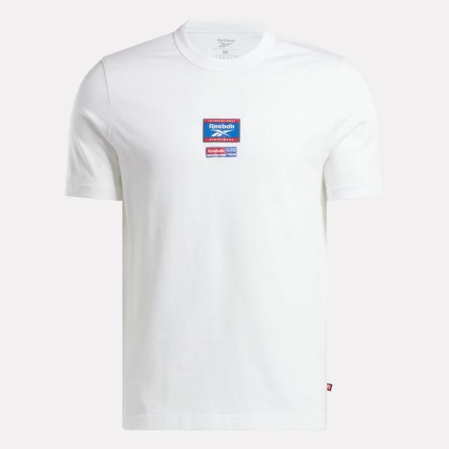 【REEBOK】Ri Badge Tee 男 T恤 運動上衣 休閒短袖 白(100205444)