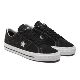 【CONVERSE】One Star Pro 休閒鞋 男女鞋 黑 麂皮 復古 匡威 低筒(171327C)