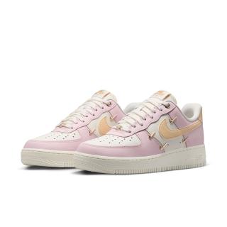 【NIKE 耐吉】休閒鞋 女鞋 運動鞋 AF1 厚底 WMNS AIR FORCE 1 07 LX 白粉 IB2574-600
