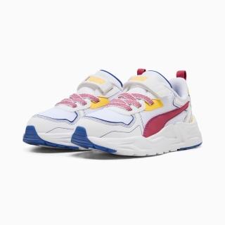 【PUMA】運動鞋 童鞋 中童 兒童 魔鬼氈 Trinity Lite Starblitz AC+ PS 白紅黃 40066301