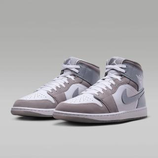【NIKE 耐吉】休閒鞋 男鞋 運動鞋 AIR JORDAN 1 MID SE 灰白 HF3216-100(2B3587)