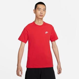 【NIKE 耐吉】短袖上衣 男 AS M NSW CLUB TEE 紅 AR4999-657