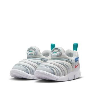 【NIKE 耐吉】運動鞋 童鞋 小童 兒童 毛毛蟲鞋 套腳 DYNAMO FREE TD 白藍 343938-105