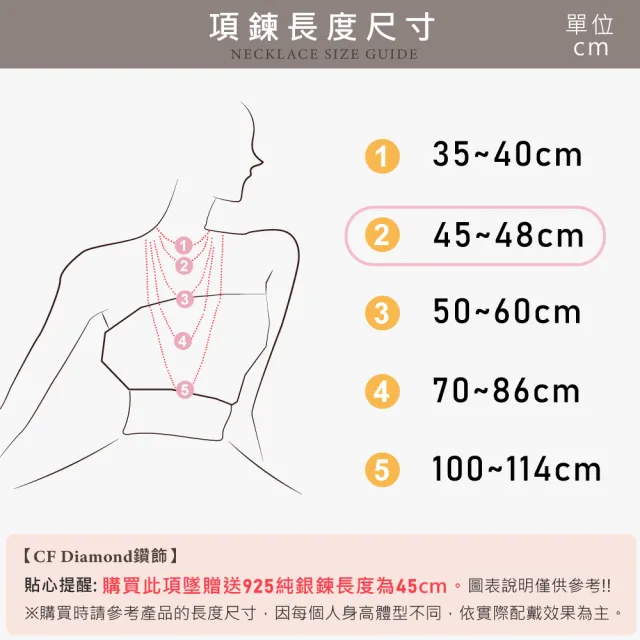 【CF Diamond】項鍊 莫桑鑽《幸運》(七夕情人節 鑽石 項鏈 生日禮物  求婚)