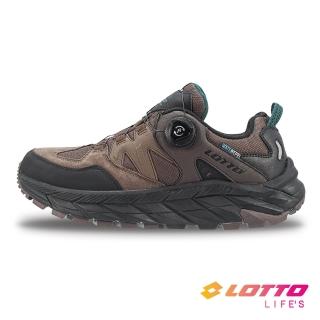 【LOTTO】男 CTR01 探野靜態防水戶外健行鞋(咖啡-LT4AMO5673)