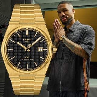 【TISSOT 天梭】PRX NBA 達米安·利拉德特別版機械錶 開學禮 送禮 推薦(T1374073305100)