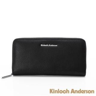 【Kinloch Anderson】Gladys 牛皮拉鍊長夾(優雅黑)