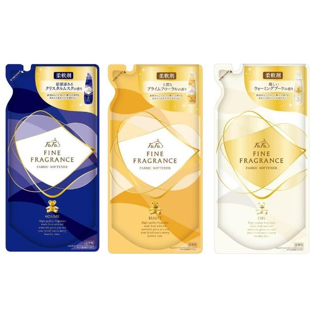 【日本 FAFA】熊寶貝 香氛衣物柔軟精補充包 500ml(平輸商品)