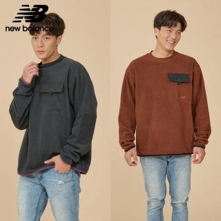 【NEW BALANCE】NB 熊熊毛長袖上衣 男性 咖啡/黑色 MT43531BK MT43531ROK(美版 版型偏大)