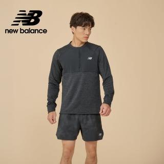 【NEW BALANCE】NB 保暖刷毛長袖上衣 MT43205BK 男性 黑色(美版 版型偏大)
