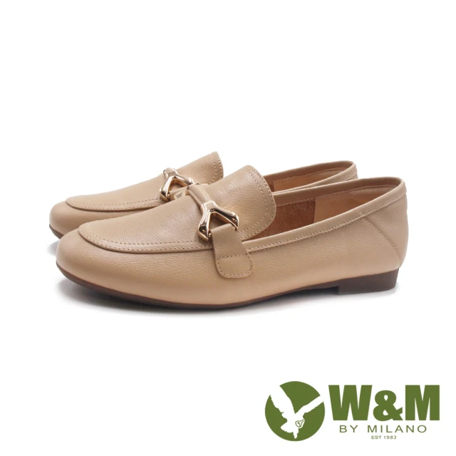 W&MW&M 女 金YY圓頭平底樂福鞋 女鞋(卡其)