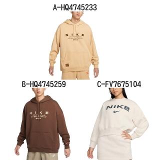 【NIKE 耐吉】連帽長袖T恤 運動外套 圓領長袖T恤 AS M NK CLUB OS PO HD 男女 A-HQ4745233 精選六款