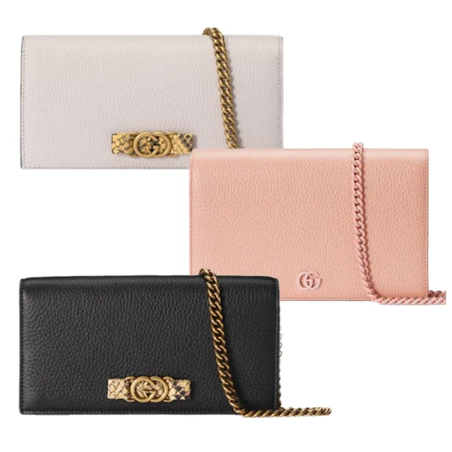 【GUCCI 古馳】497985 / 746056 經典牛皮暗壓釦手拿/斜背包(款式任選)