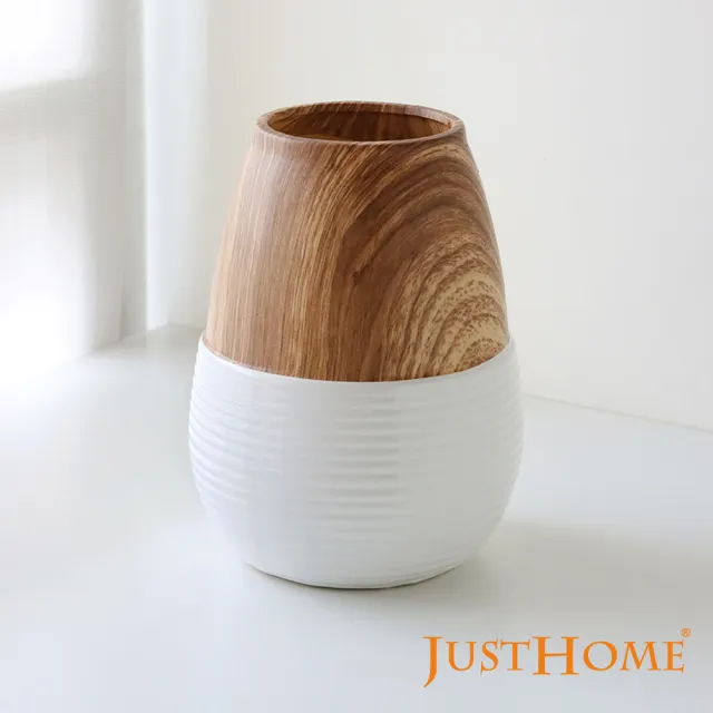 【Just Home】沐白陶韻陶瓷水滴型花器23.5cm(花器 插花 居家裝飾 園藝 佈置 桌面擺設)