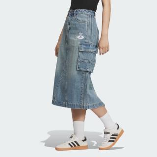 【adidas 愛迪達】牛仔長裙 女 - Originals JM8036
