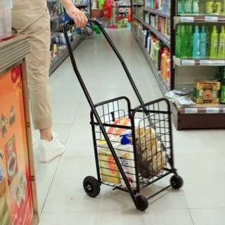 【家友小推車家居店】家用購物買菜車小拉車手拖車/預計10-15個工作日左右送達(韌性強/堅固耐用/一秒折疊)