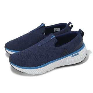 【adidas 愛迪達】休閒鞋 Cloudfoam Go Lounger 男鞋 藍 白 厚底 緩衝 無鞋帶 愛迪達(ID4020)