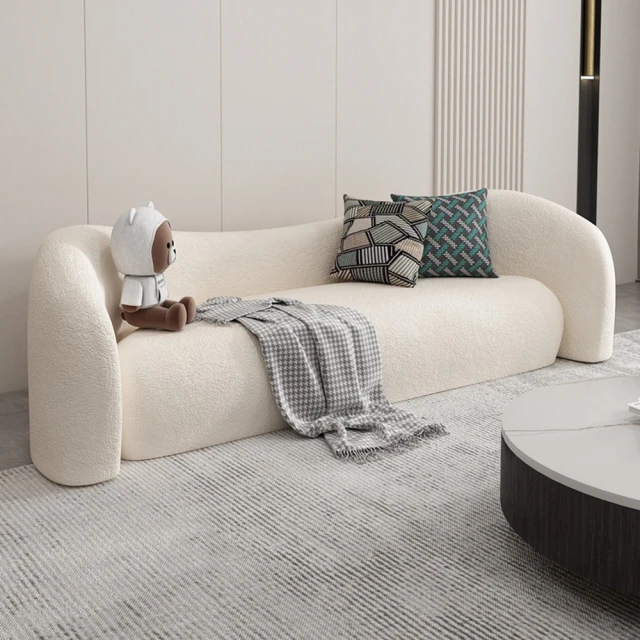唐宜家具 羊羔絨三人座 210*72*73cm(羊羔絨接待沙