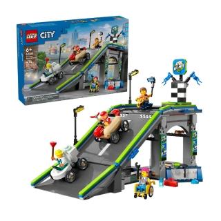 【LEGO 樂高】60460 City 城市系列 沒有極限:賽車坡道賽道(車輛 積木 賽車)