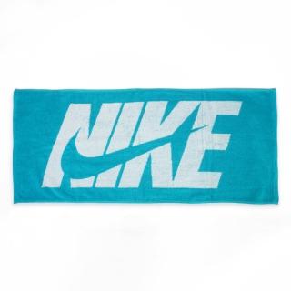 【NIKE 耐吉】Jacquard 毛巾 運動 登山 居家 80x35cm LOGO 藍綠(IF0600-322)