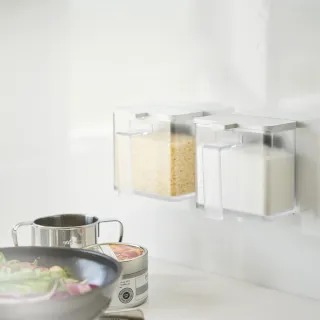 【YAMAZAKI 山崎】tower磁吸式調味料盒-白(香料盒/料理瓶罐/料理配件/調味料罐/料理小物/日本山崎)