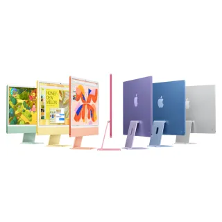 【Apple】2024 iMac 24吋 M4晶片 10核心CPU與10核心GPU 16G/512G SSD/乙太網路/巧控滑鼠/Touch ID巧控鍵盤