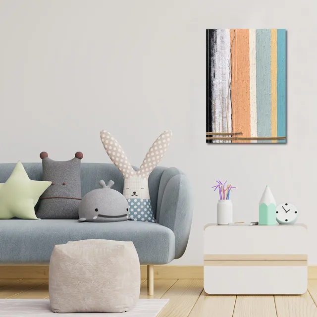 【御畫房】當代國家級展覽畫家 抽象系列手繪油畫70×100cm(DB-019)