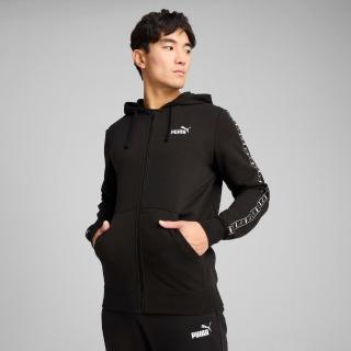 【PUMA】外套 男 運動連帽外套 歐規 ESS Tape 黑 68467801
