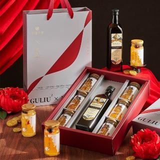 【谷溜谷溜】大自然聯名禮盒x4 feat.澳根尼(井裡月140ml*6+橄欖油500ml*1/盒)