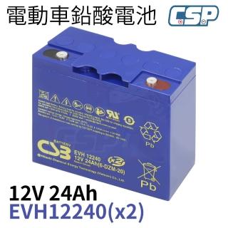 【CSP】EVH12240 F2 CSB電池(希世比 12V24AH REC22-12 電動腳踏車 電動自行車 電動輪椅 醫療裝置)