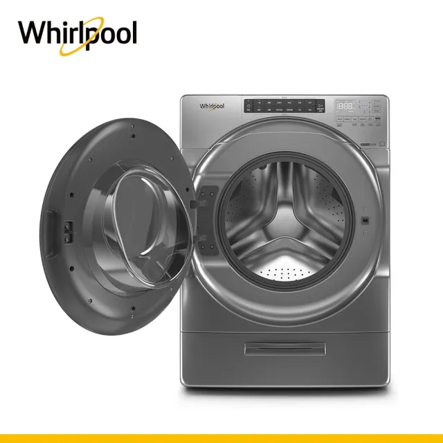 【Whirlpool 惠而浦】福利品 17公斤 Load & Go蒸氣洗脫烘變頻滾筒洗衣機(8TWFC6820LC)