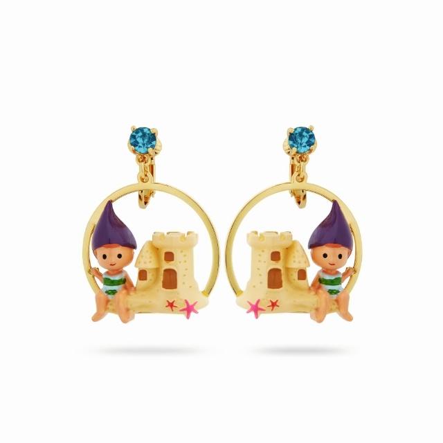 【Les Nereides】小小菇家族-花園地精寶寶與沙堡耳環